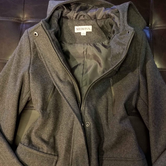 ❗Mrs. Maisel Style Gray Merona Coat Small❗ - Picture 5 of 6